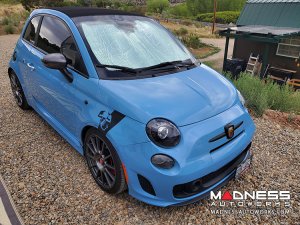 FIAT 500 Windshield Sunshade/ Reflector - BlackOut Sunshades - Roll Up